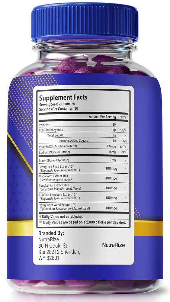NutraRize Alpha Pro Force Gummies for Men - 60 Gummies - image 2