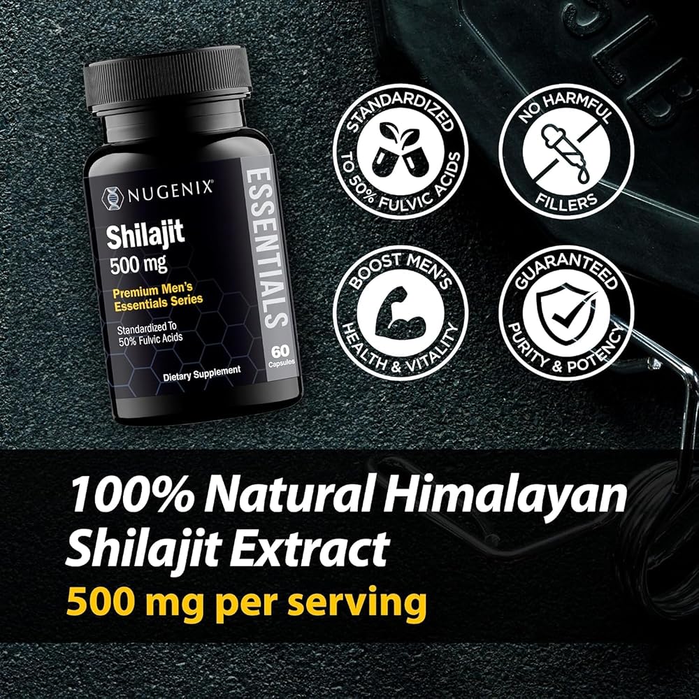 Nugenix Essentials Shilajit Capsules Supplement