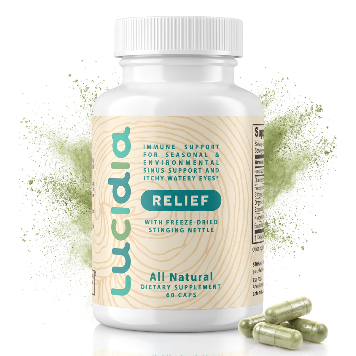 AT ARTEMIS THERAPEUTICS Lucidia Quercetin with NAC - 60 Capsules