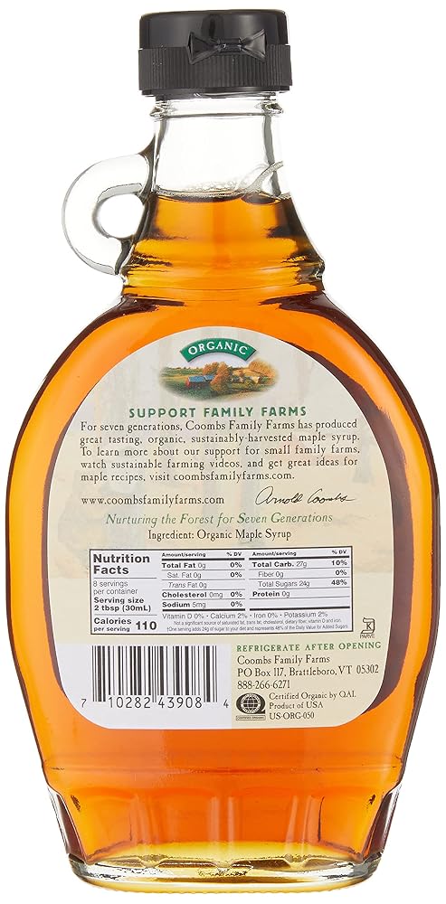 Coombs Family Farms Organic Maple Syrup Grade A Dark - 8 fl oz - image 2