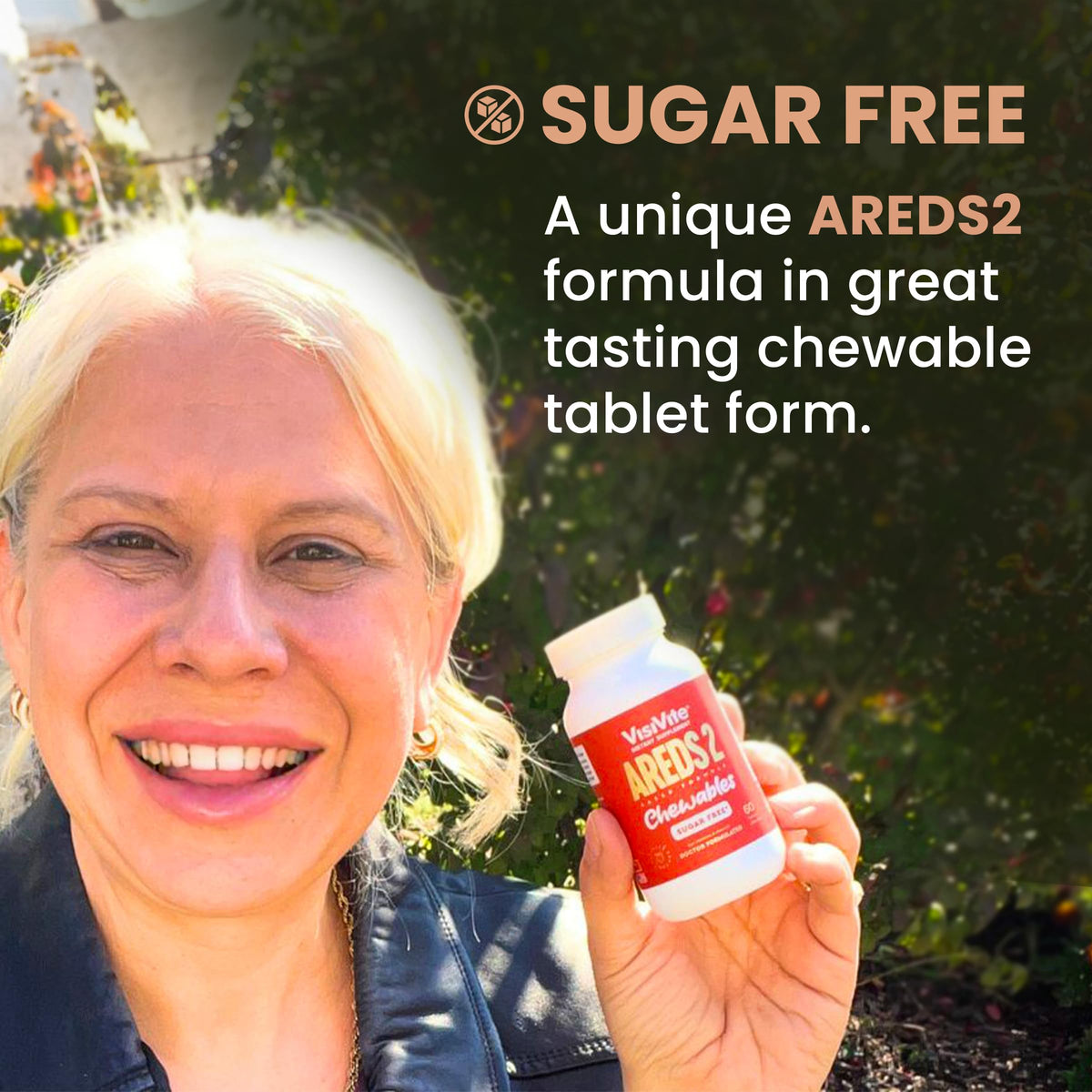 VisiVite AREDS 2 Sugar Free Eye Vitamins - 60 Chewable Tablets - image 4