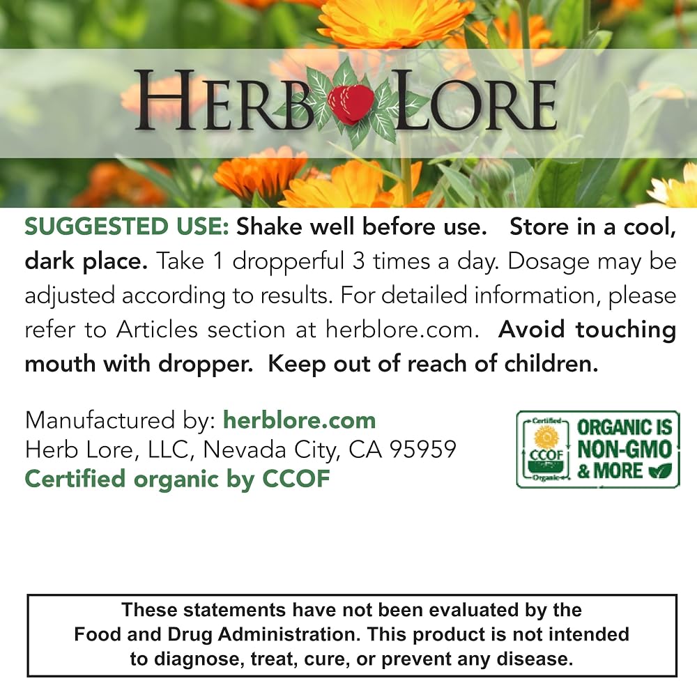 Herb Lore USDA Organic Sage Tincture
