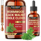 Penhoment Wormwood Liquid Drops 5-in-1 Herbal Complex - 2 Fl Oz