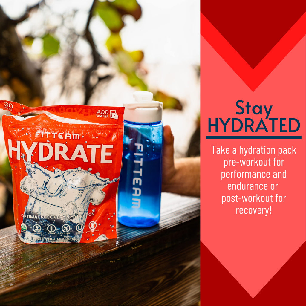 FITTEAM HYDRATE Organic Electrolyte Drink Mix - 30 Stick Packs - image 5