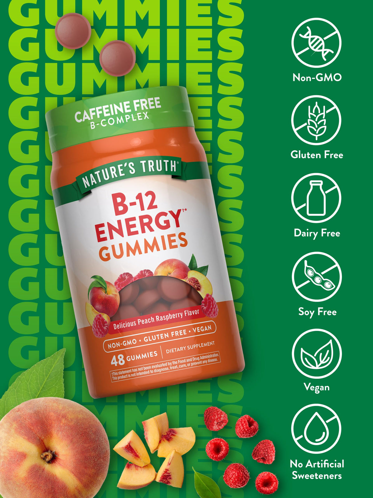 Nature's Truth Vitamin B Complex Gummies - 48 Count - image 3