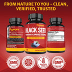 Papnami Black Seed Powder Capsules 750mg - 90 Count - image 8