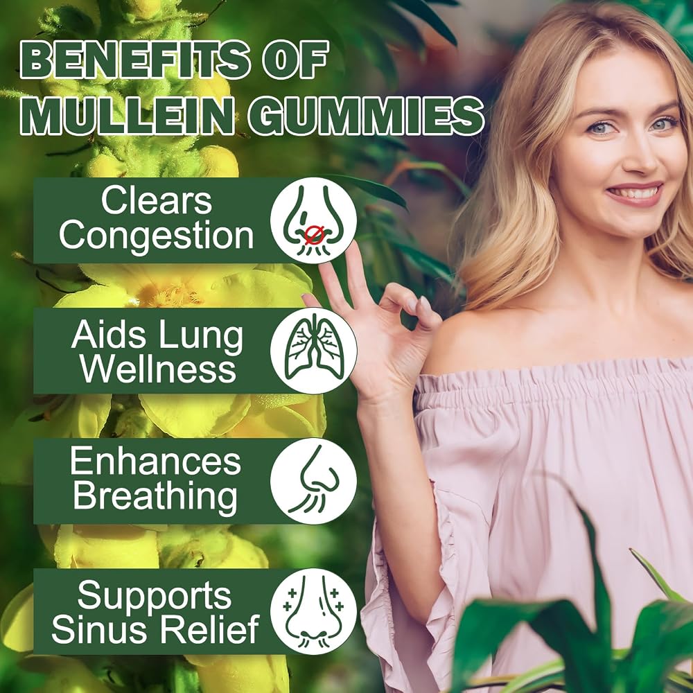 Ruduwu Mullein Gummies for Lung Detox