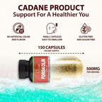 Organic Cadane Forskolin Supplement with Turmeric & Garcinia - 150 Capsules - image 2