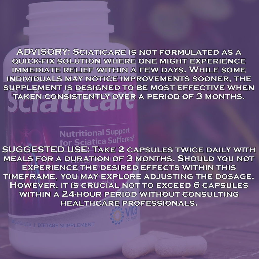 Vita Sciences Sciaticare Daily Wellness Supplement - 60 Capsules - image 8