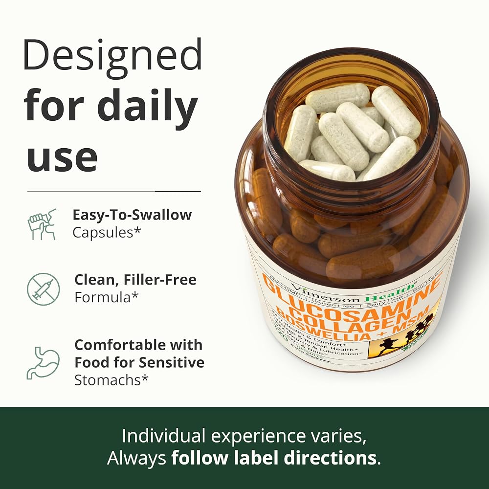 Vimerson Health Glucosamine Collagen Joint Supplement - 240 Capsules - image 5