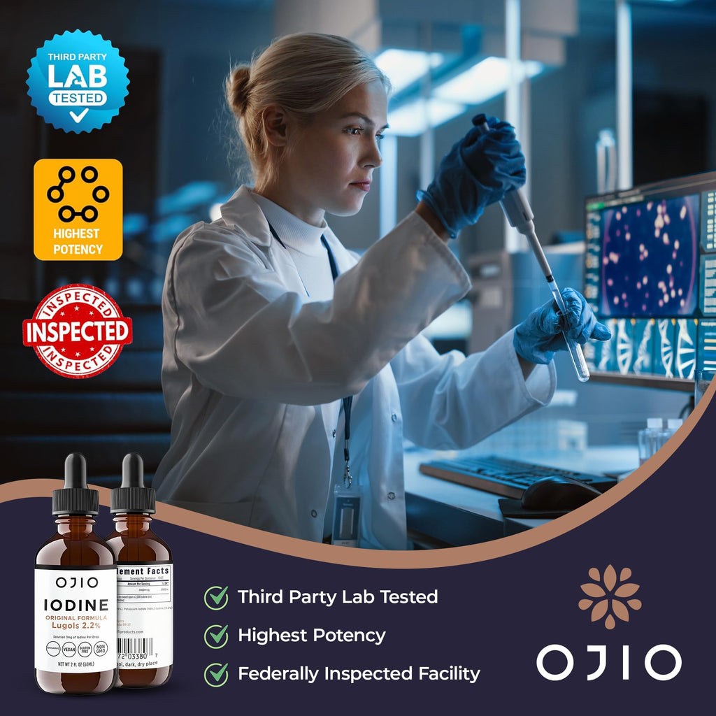 Ojio Lugol's Iodine Solution 2% Liquid Drops - 4 Fl Oz - image 6