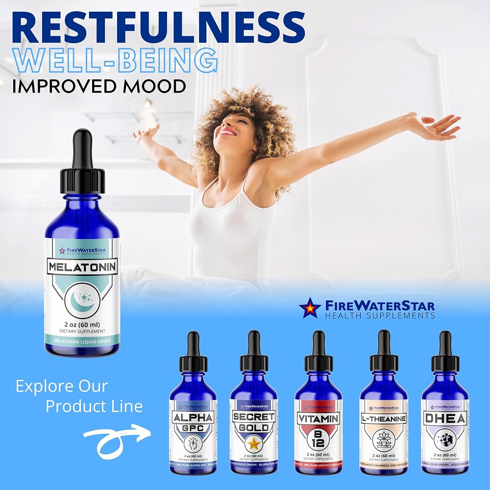 FWS Liquid Melatonin Drops for Sleep - 2 Fl Oz - image 7