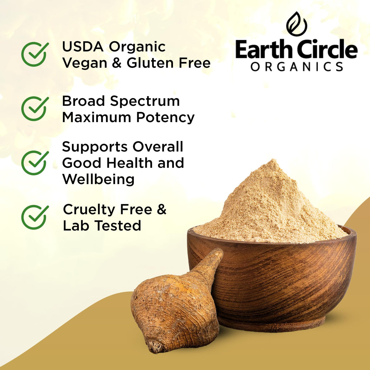 Earth Circle Organics Yellow Maca Root Powder - 16 Ounce - image 2