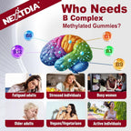 Nextdia B Complex Gummies for Men & Women, Methylated - 120 Count - image 7