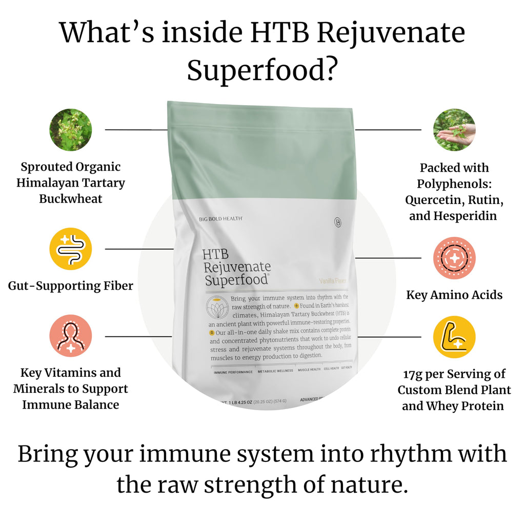 BIG BOLD HEALTH HTB Rejuvenate Plant-Based Protein Powder - 14 Servings - image 2