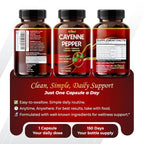 GriMed Cayenne Pepper Complex 7-in-1 with Ginger & Turmeric - 150 Capsules - image 9