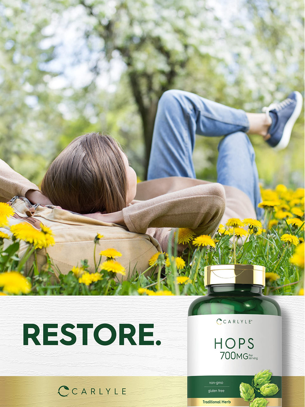 Carlyle Hops Supplement 700mg - 180 Capsules - image 6