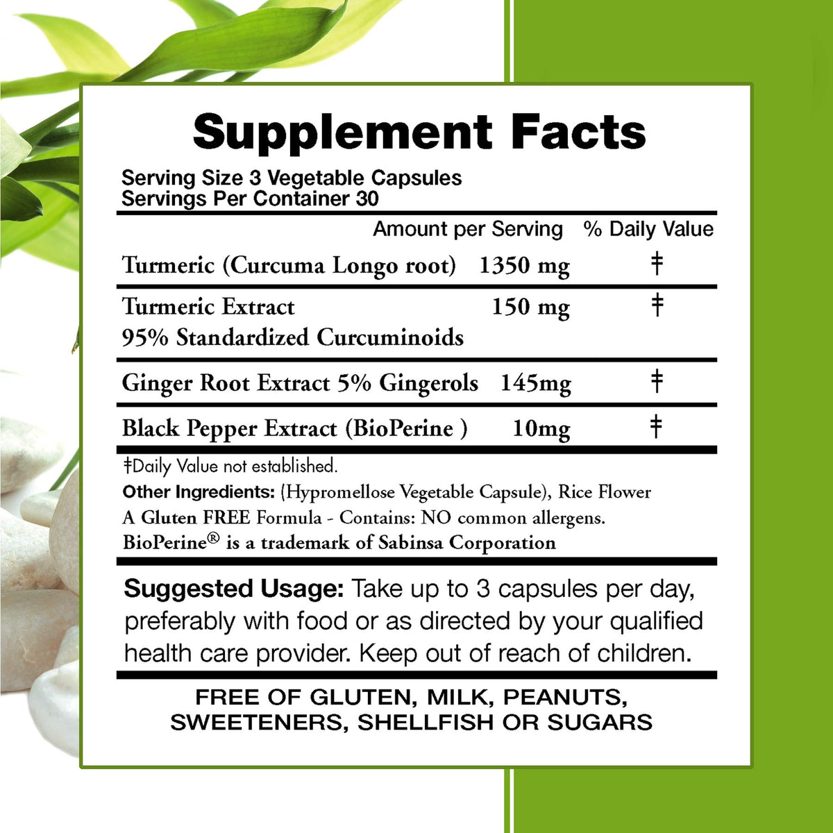 Moms For Nutrition Turmeric Curcumin Complex 1650 mg - 270 Capsules - image 2