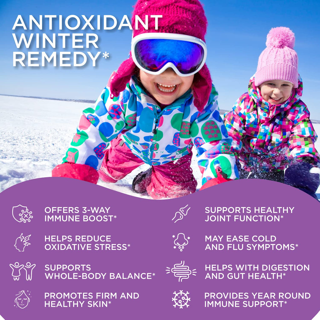 RUWAA NUTRITION Sambucus Elderberry Gummies for Kids with Zinc