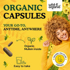 Wild & Organic USDA Organic Mullein Capsules Lung Support - 90 Count - image 4