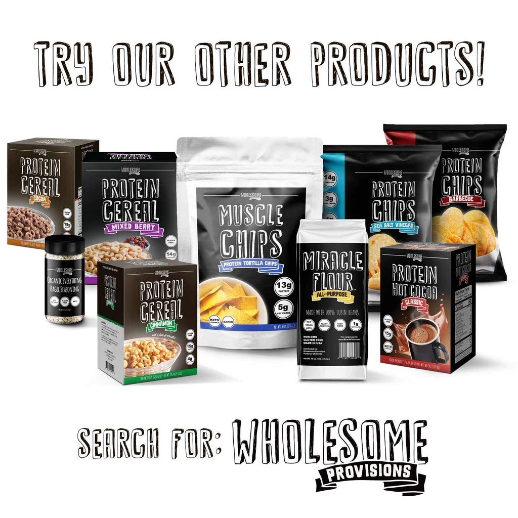 Wholesome Provisions Protein Chips, 14g Protein, 3g-4g Net Carbs