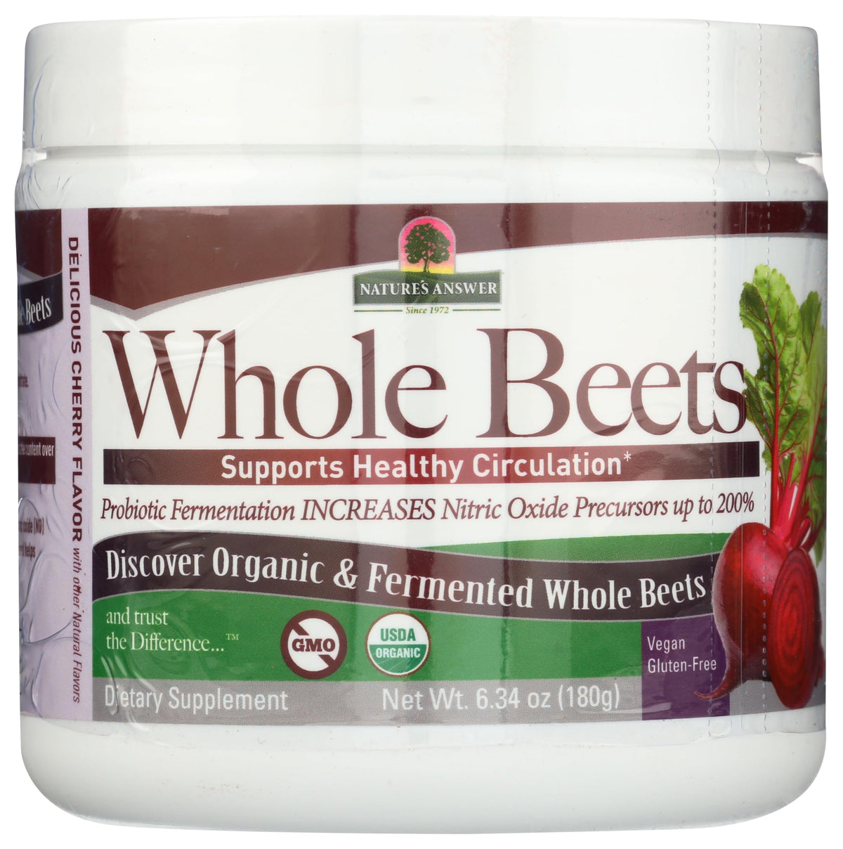 Nature's Answer Whole Beet Root Powder Organic Fermented - 6.34 oz