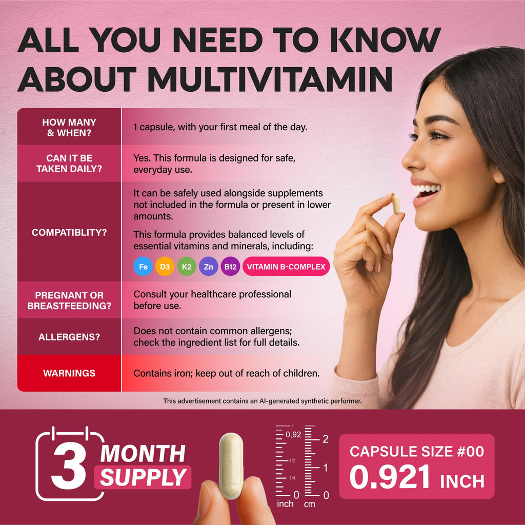 NUTRAHARMONY Multivitamin for Women 47-in-1 - 90 Capsules - image 8