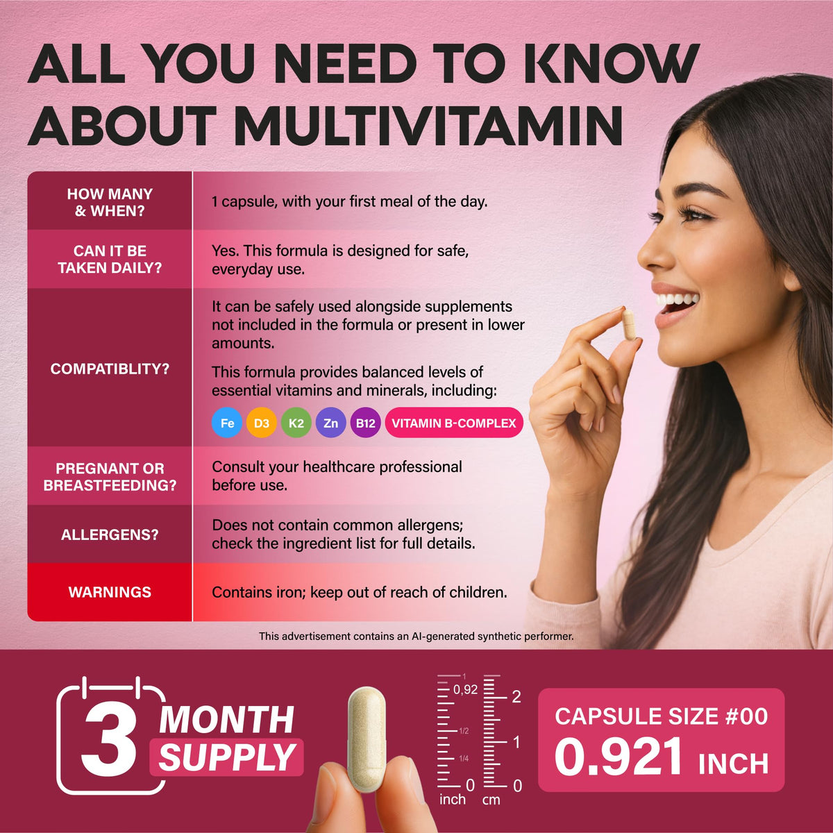 NUTRAHARMONY Multivitamin for Women 47-in-1 - 90 Capsules - image 8