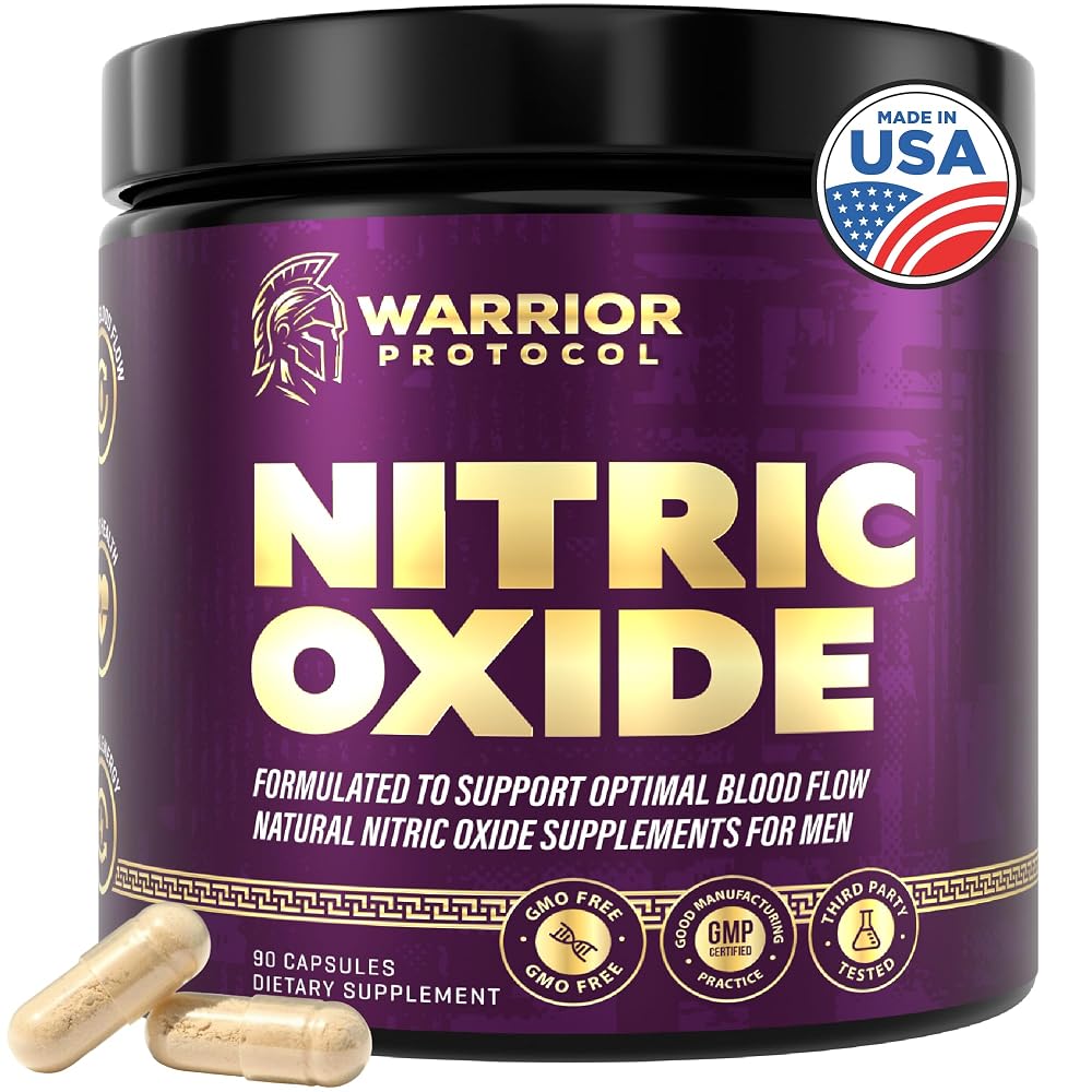 WARRIOR PROTOCOL Nitric Oxide Booster for Men - 90 Capsules