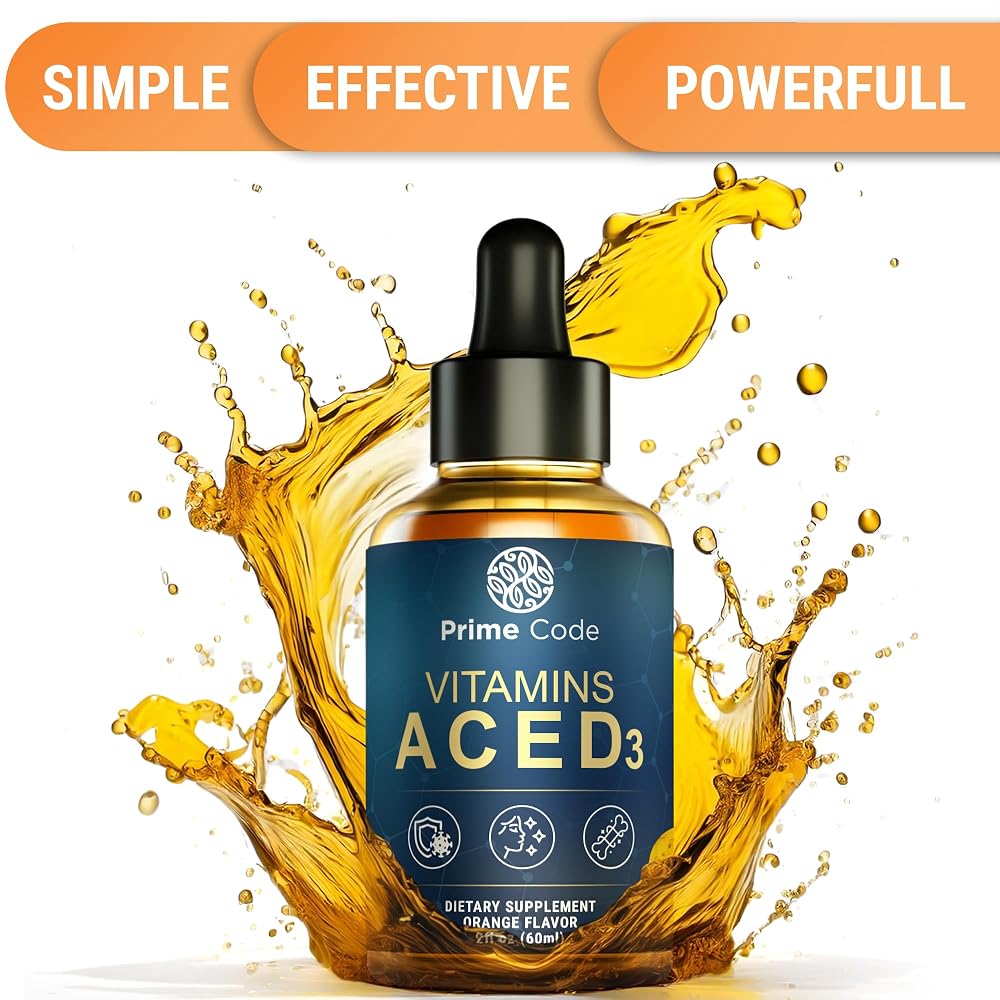 Prime Code Vitamin A C E D3 Liquid Drops for Immune Support - 2 Fl Oz - image 5