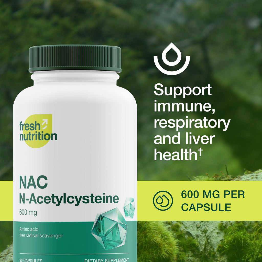 Fresh Nutrition NAC N-Acetyl Cysteine 600mg - 90 Capsules - image 4