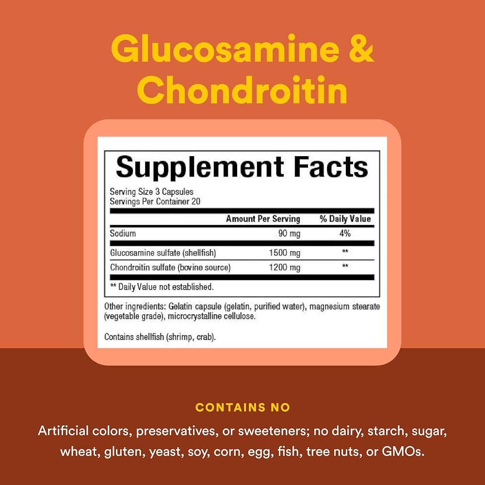 Natural Factors Glucosamine 500 mg & Chondroitin 400 mg - 60 Capsules - image 4