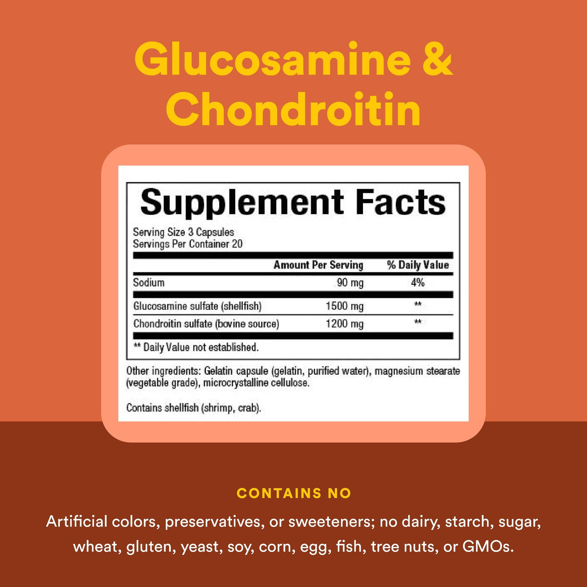 Natural Factors Glucosamine 500 mg & Chondroitin 400 mg - 60 Capsules - image 4
