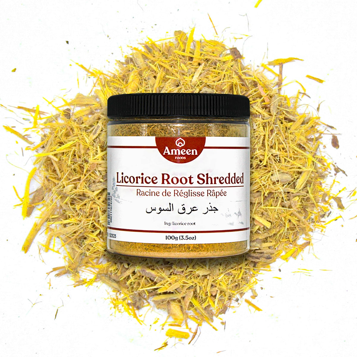 Ameen Foods Shredded Licorice Root - 100g Jar