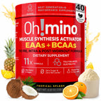 Oh!mino Ohmino BCAA + EAA Powder, Amino Acid Supplement, 40 Servings
