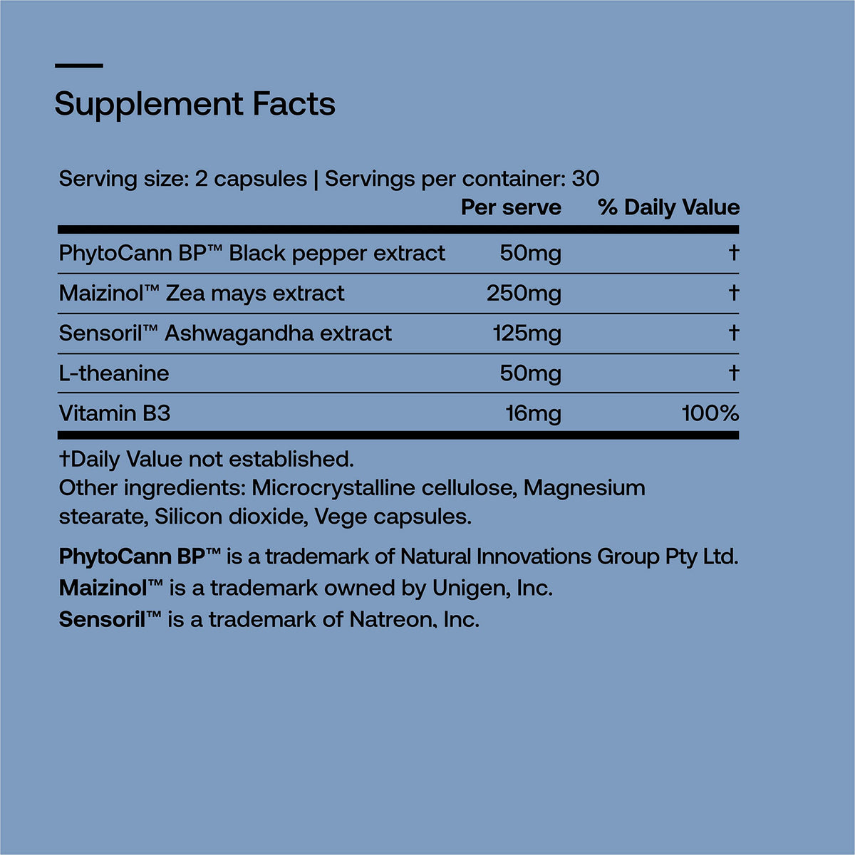 SRW Nrv² Calm Stress & Sleep Supplement - 60 Capsules - image 4