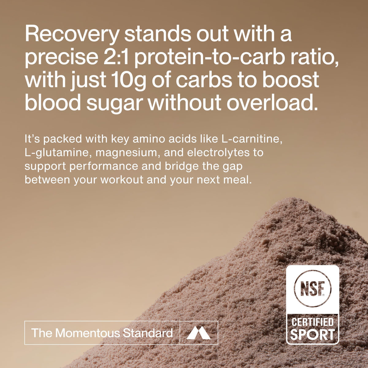 Momentous Recovery Grass-Fed Whey Protein Powder