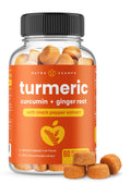 NutraChamps Turmeric Gummies with Ginger & Black Pepper Extract - 60 Count