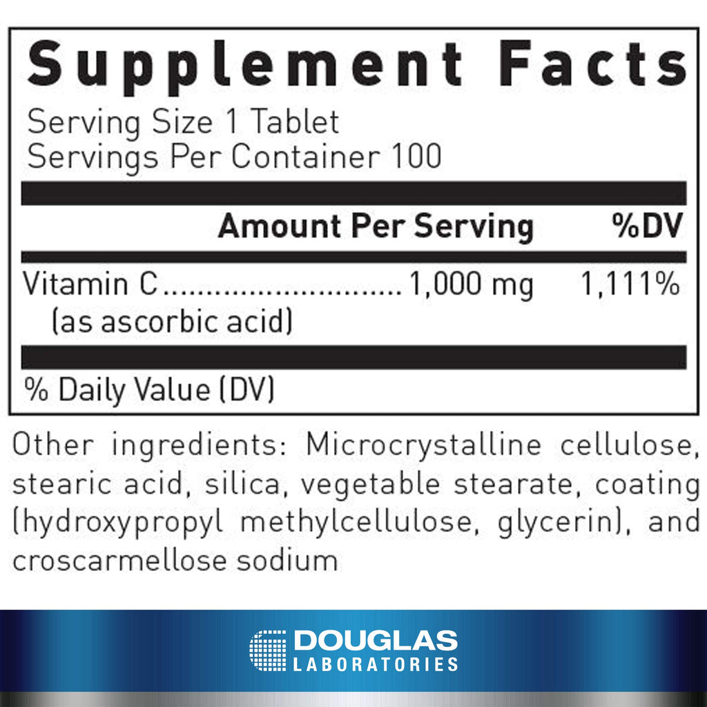 Douglas Laboratories Vitamin C - 100 Tablets - image 2