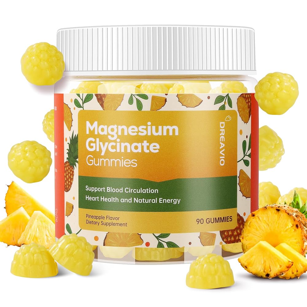 DREAVIO Magnesium Glycinate Gummies 400mg w/Magnesium L-Threonate