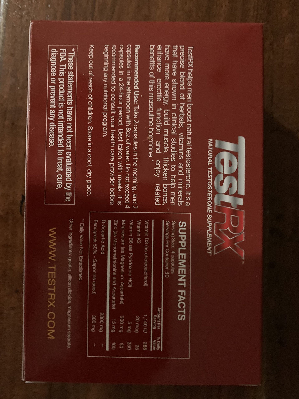 Leading Edge Health TestRX Natural Testosterone Booster - 120 Capsules - image 2