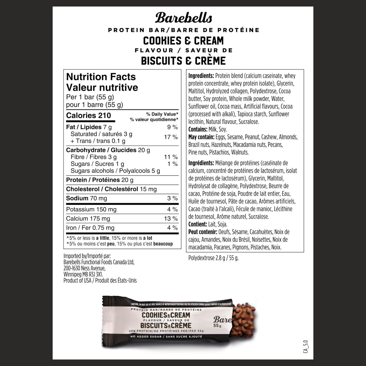 Barebells Protein Bars Cookies & Cream - image 5