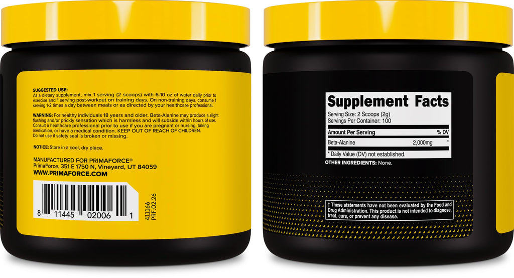 Primaforce Beta Alanine Powder - 200 Grams - image 5