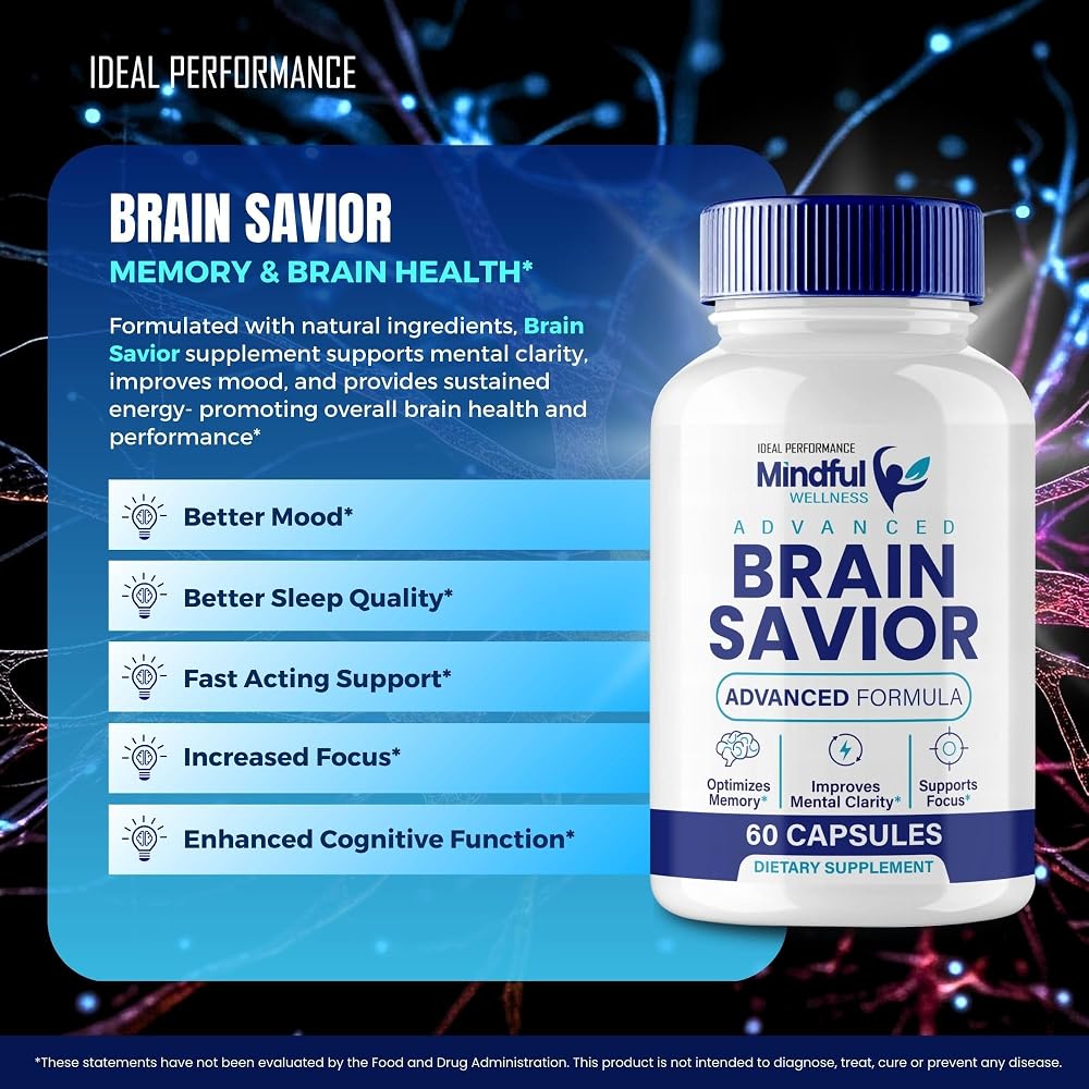 IDEAL PERFORMANCE Brain Savior Brain Health Support - 300 Capsules - image 4