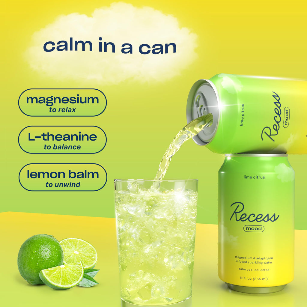 Recess Mood Calm Drink Lime Citrus - 12 Pack - image 7