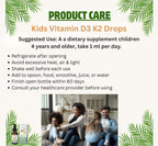 Go Healthy Natural Kids Vitamin D3 K2 Liquid Drops - 1 Fl Oz - image 8