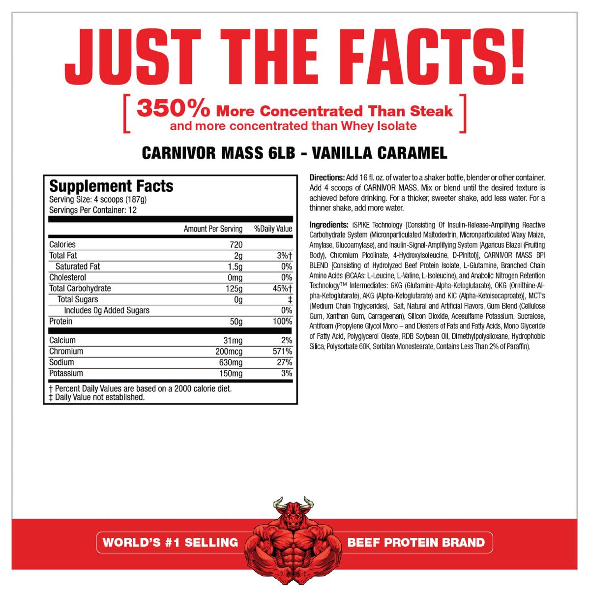 MuscleMeds Carnivor Mass Gainer Beef Protein Powder