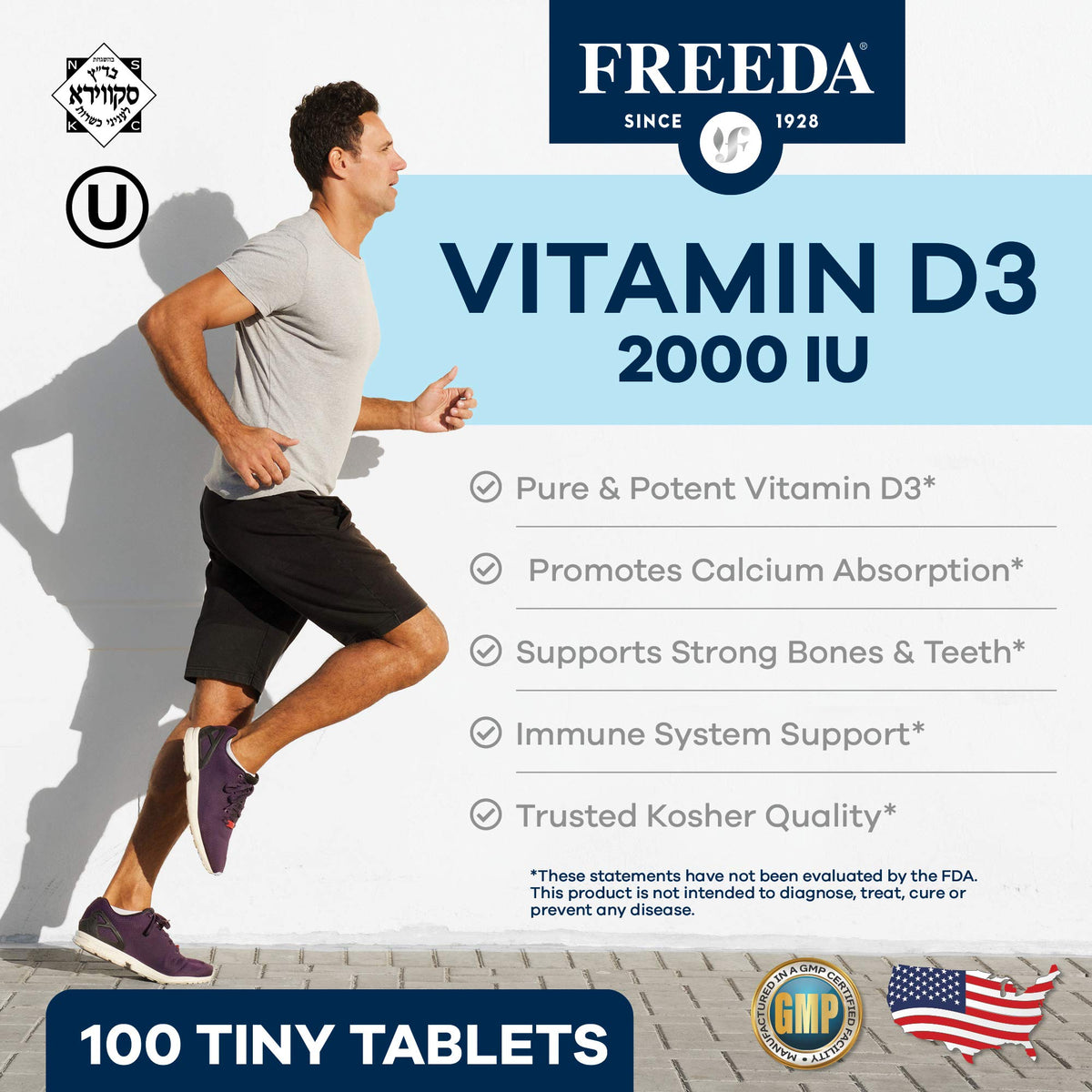 FREEDA Vitamin D3-2000 IU