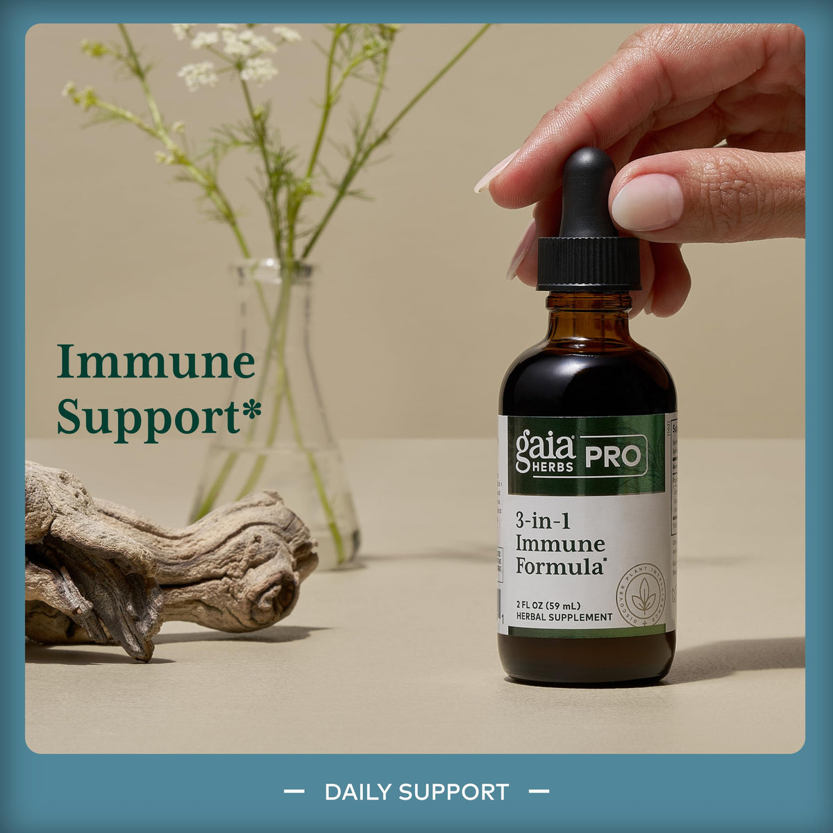 Gaia Herbs PRO 3-in-1 Immune Formula - 2 fl oz - image 3