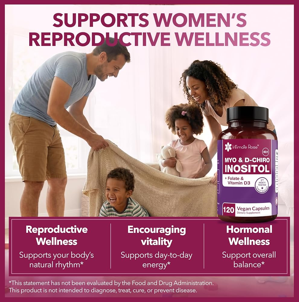 Intimate Rose Myo-Inositol & D-Chiro Inositol Capsules - 120 Count - image 7